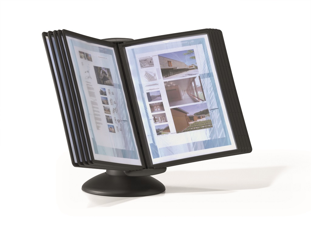Stojan na stôl SHERPA Motion s 10 panelmi čierny – Obrázok 3