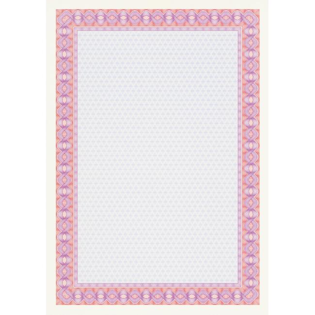 Certifikačný papier APLI A4 ružový 115g 25 hárkov