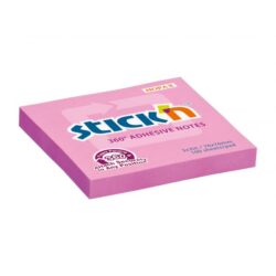 Samolepiaci bloček Stick’n Hopax, 360°, 76x76 mm, ružový