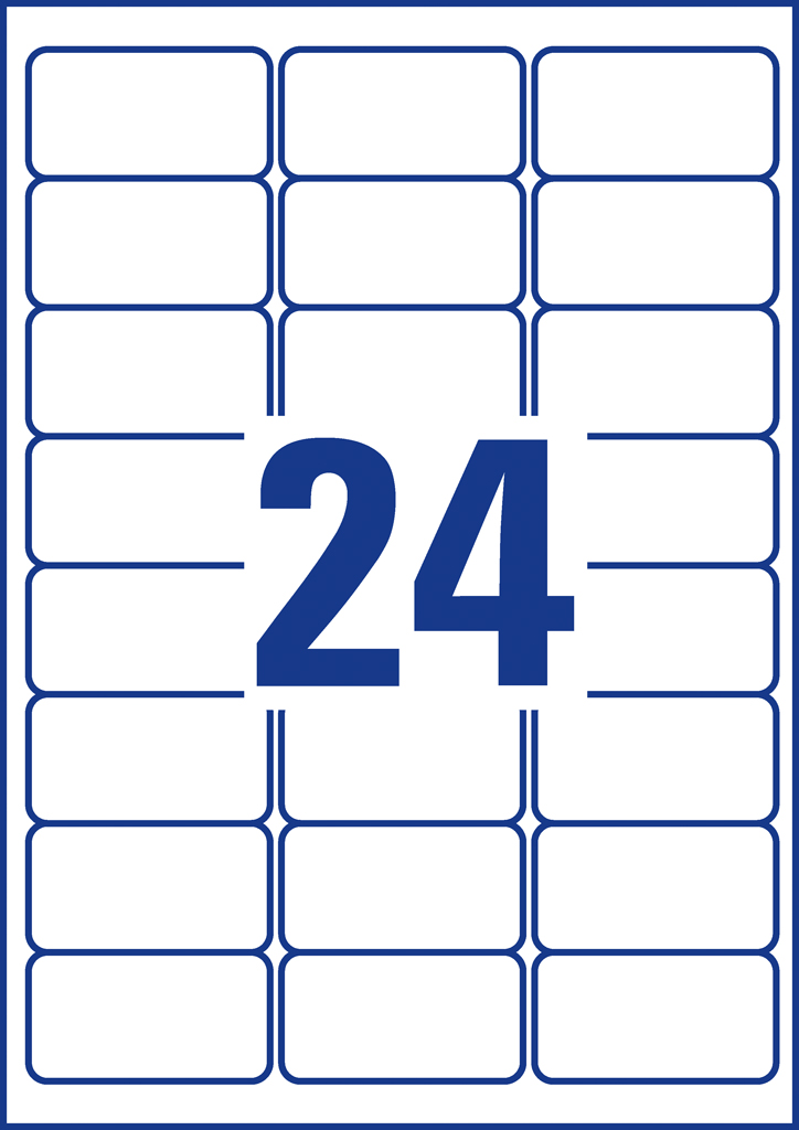 Etikety Avery 63,5x33,9 mm, ultra odolné biele – Obrázok 7