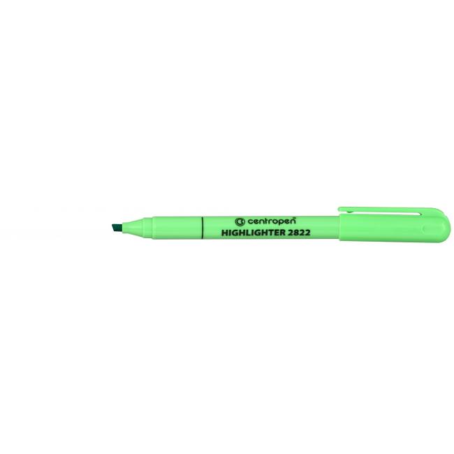 Zvýrazňovač Centropen 2822 svetlozelený