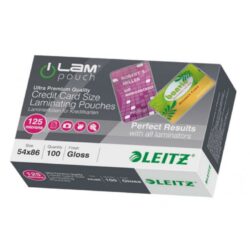 Laminovacie fólie Leitz iLAM 86 x 54 mm, 125 mic, 100 ks