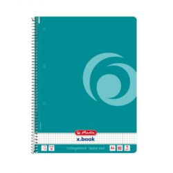 Poznámkový blok College Herlitz A4 80 listov Color Blocking štvorčekový baltický modrý