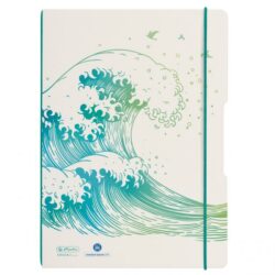 Zošit Herlitz my.book Flex Greenline Vlna A4 2x40 listov linajkový štvorčekový PP