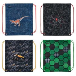Vrecko na prezuvky Herlitz 36,5x40,5x0,5cm mix Futbal Monster truck Pavúk Dinománia