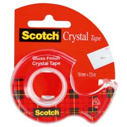 Lepiaca páska kryštálovo číra Scotch , 19 mm x 7,5 m, 1 rolka v zásobníku