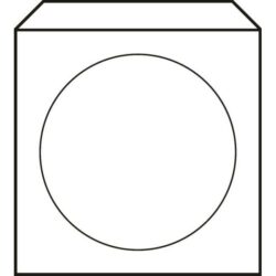 Obálky na CD 125x125 s okienkom 100 ks