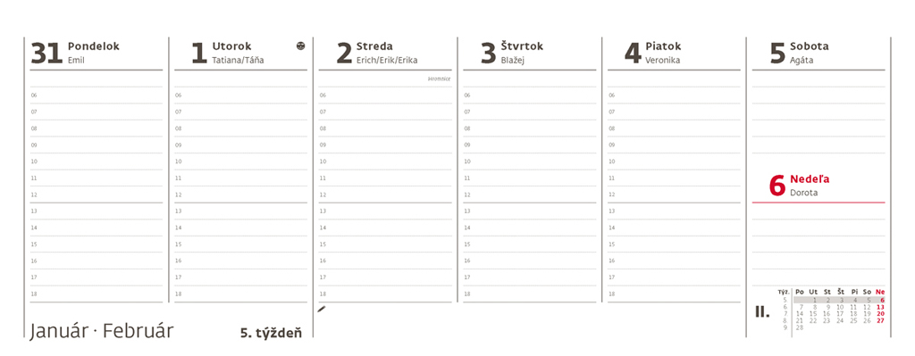 Stolový kalendár poznámkový OFFICE 2023 – Obrázok 2