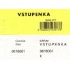 Vstupenka číslovaná 2-dielna 100 lístkov