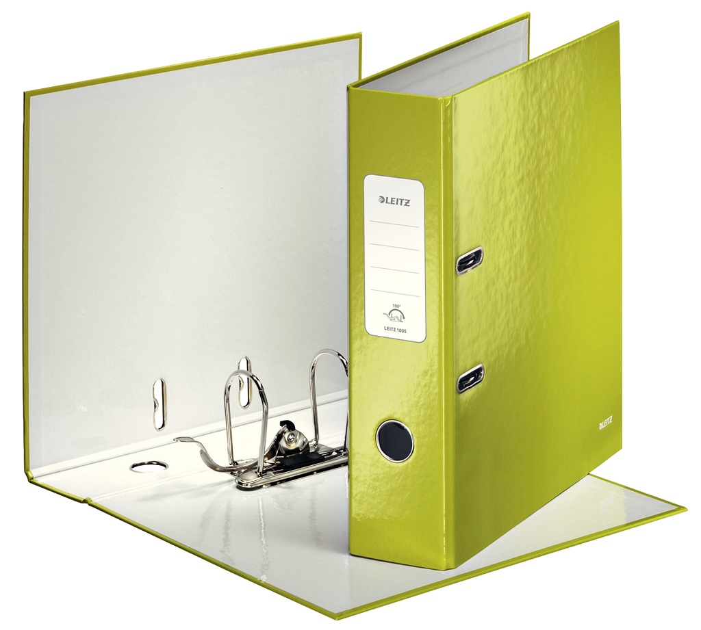 Zakladač pákový Leitz 180° WOW 8cm zelený – Obrázok 3