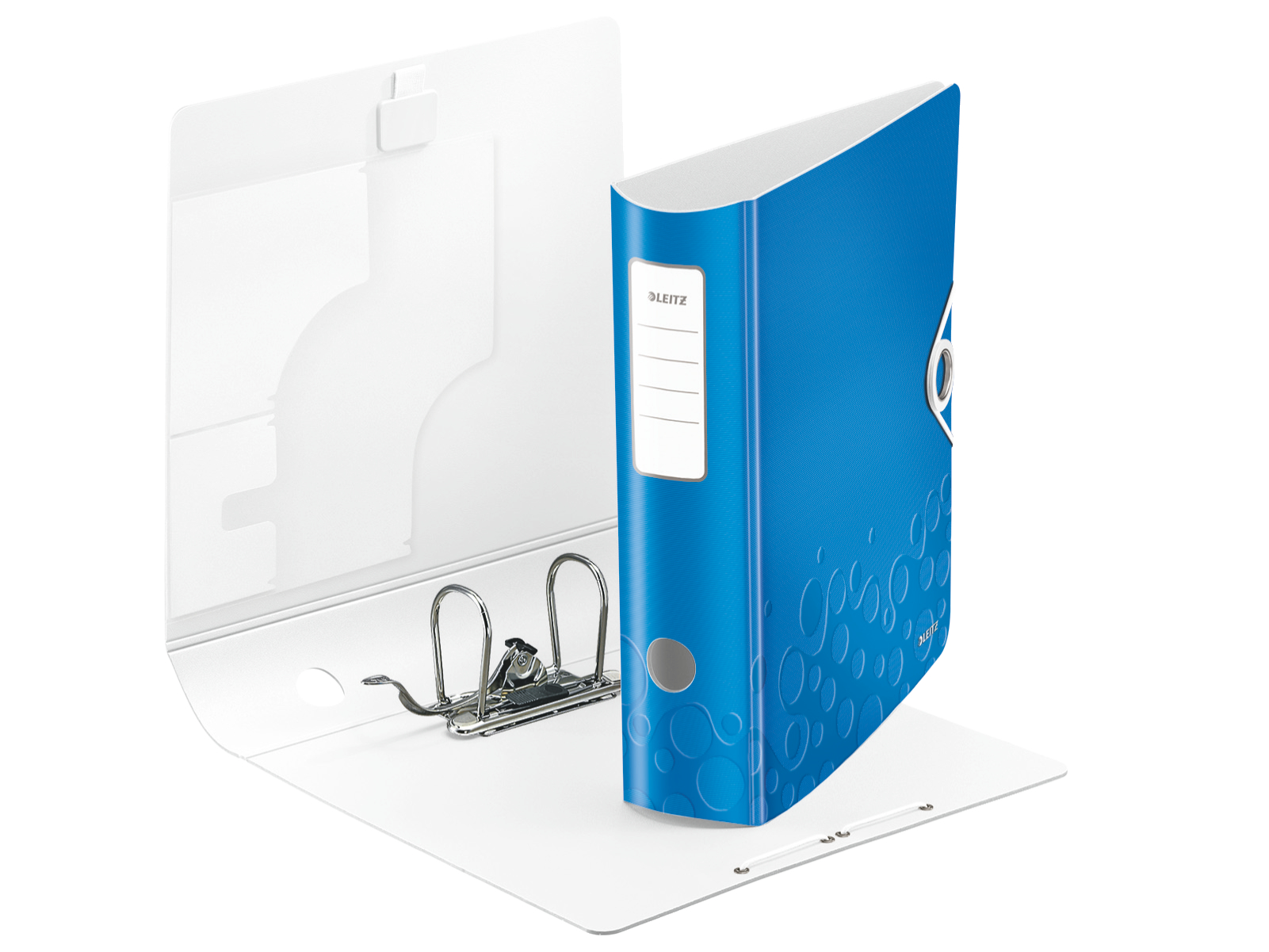 Zakladač pákový Leitz 180° Active WOW 8,2cm modrý – Obrázok 2