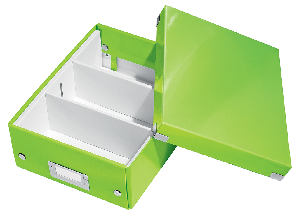 Malá organizačná krabica Click & Store metalická zelená – Obrázok 6