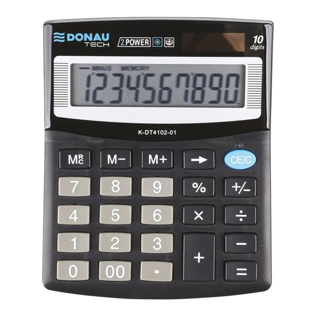 Kalkulačka DONAU TECH K-DT4102-01 stolová čierna